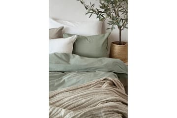 Påslakanset Enkelsäng 2-Dels Washed - Grön - Textil & mattor - Sängkläder - Bäddset & påslakanset