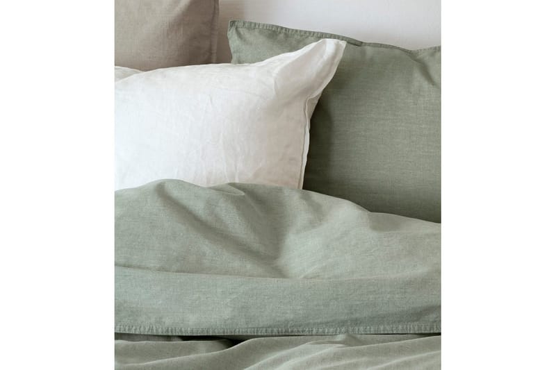 Påslakanset Enkelsäng 2-Dels Washed - Grön - Textil & mattor - Sängkläder
