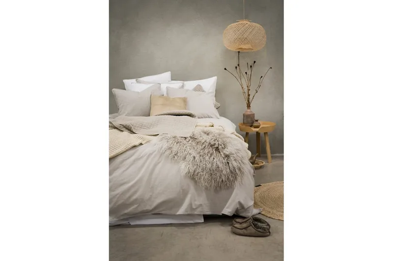 Påslakanset Enkelsäng 2-Dels Washed - Greige - Textil & mattor - Sängkläder - Bäddset & påslakanset