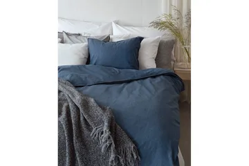 Påslakanset Enkelsäng 2-Dels Washed - Marinblå - Textil & mattor - Sängkläder