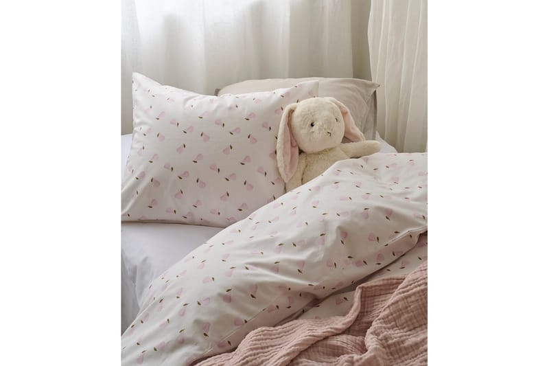 Påslakanset Enkelsäng 2-Dels Päron Rosa - Rosa - Textil & mattor - Sängkläder