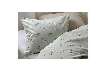 Påslakanset Enkelsäng 2-Dels Plingeling Grön - Grön - Textil & mattor - Sängkläder - Bäddset & påslakanset