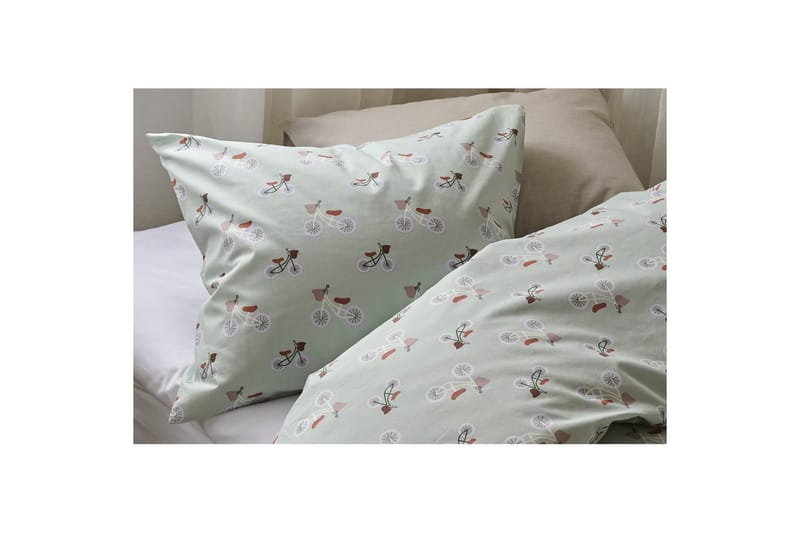 Påslakanset Enkelsäng 2-Dels Plingeling Grön - Grön - Textil & mattor - Sängkläder