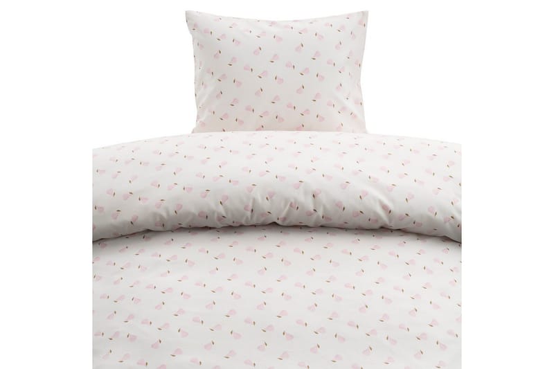 Påslakanset Enkelsäng 2-Dels Päron Rosa, Rosa