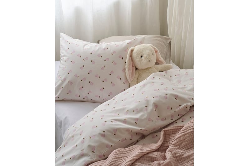 Påslakanset Enkelsäng 2-Dels Päron Rosa - Rosa - Textil & mattor - Sängkläder
