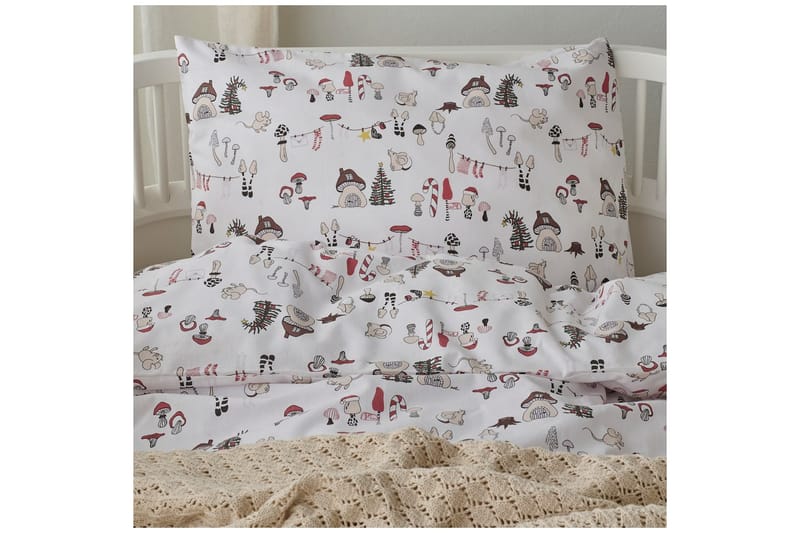 Påslakanset till Spjälsäng 2-Dels Fingal Jul Vit - Vit - Textil & mattor - Sängkläder