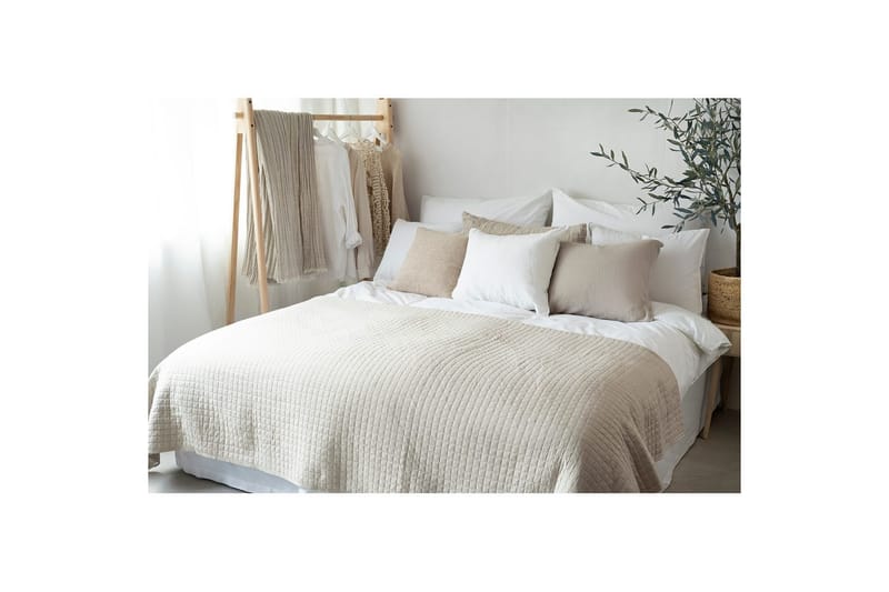 Sängöverkast Borganäs of Sweden - 250 x 250 cm, Linne - Textil & mattor - Sängkläder