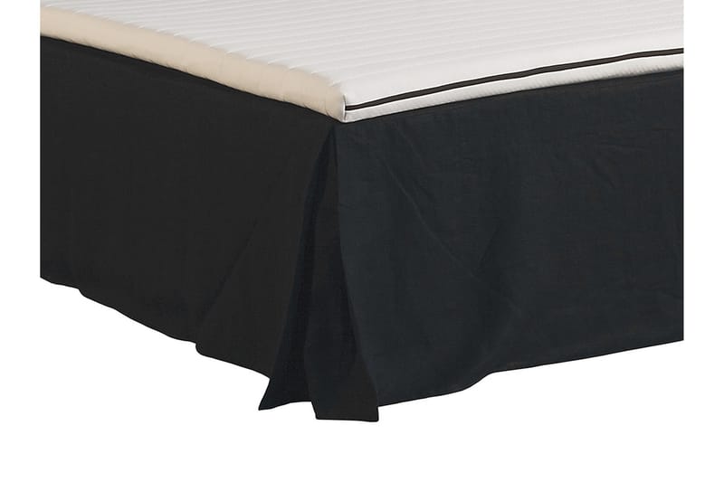 Sängkappa Avril 160x200 cm - Svart - Sängkappa kontinentalsäng - Sängkappa dubbelsäng - Sängkläder