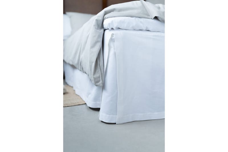 Sängkappa 180 x 200 + 58 cm Vit - Vit - Textil & mattor - Sängkläder - Sängkappa & kantklädsel - Sängkappa kontinentalsäng