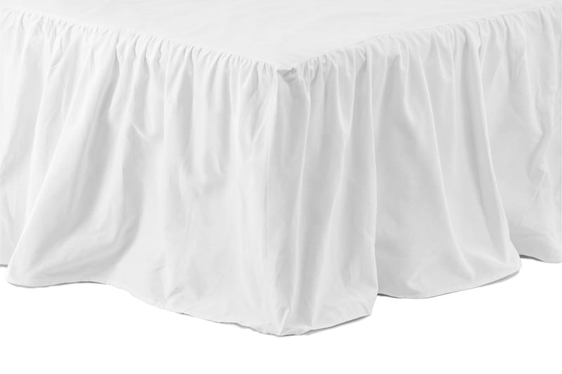 Sängkappa Trabz 160x200 cm - Vit - Sängkappa kontinentalsäng - Sängkappa dubbelsäng - Sängkläder