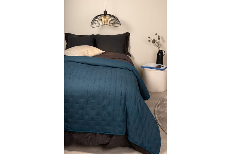 Sally Överkast 260x260 cm - Blå - Textil & mattor - Sängkläder