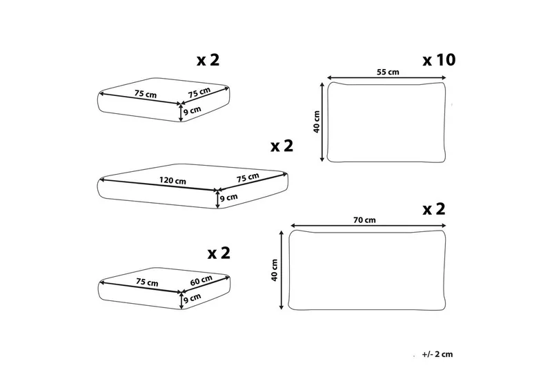 Kuddfodral Maestro II - Utemöbler & utemiljö - Övrigt utemöbler - Tillbehör utemöbler - Klädselpaket utemöbler
