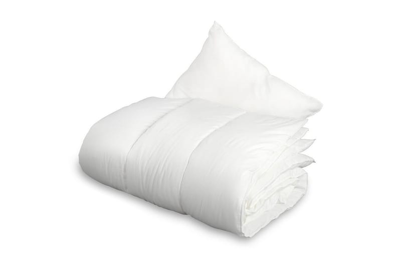 Täcke + Kudde Vuxen 150 x 200 cm + 50 x 60 cm Vit, Borganäs of Sweden