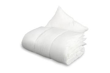 Täcke + Kudde Vuxen 150 x 200 cm + 50 x 60 cm Vit - Borganäs - Textil & mattor - Sängkläder