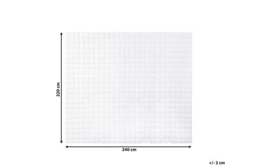 Täcke 220 x 240 cm JANNU - Vit - Textil & mattor - Sängkläder