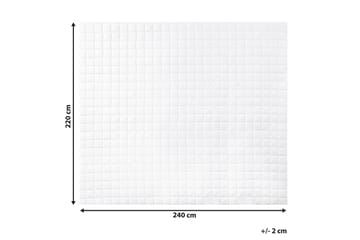 Täcke 220 x 240 cm JANNU - Vit - Textil & mattor - Sängkläder
