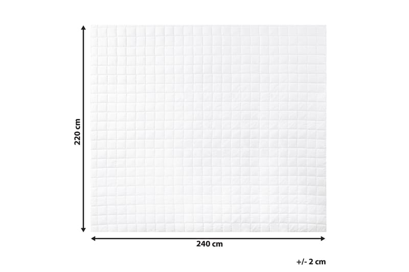 Täcke 220 x 240 cm JANNU - Vit - Textil & mattor - Sängkläder
