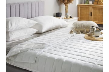 Täcke 220 x 240 cm JANNU - Vit - Textil & mattor - Sängkläder