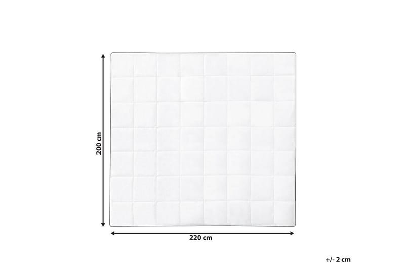 Täcke bomull 200 x 220 cm NUPTSE - Vit - Sängkläder - Dubbeltäcke - Täcke