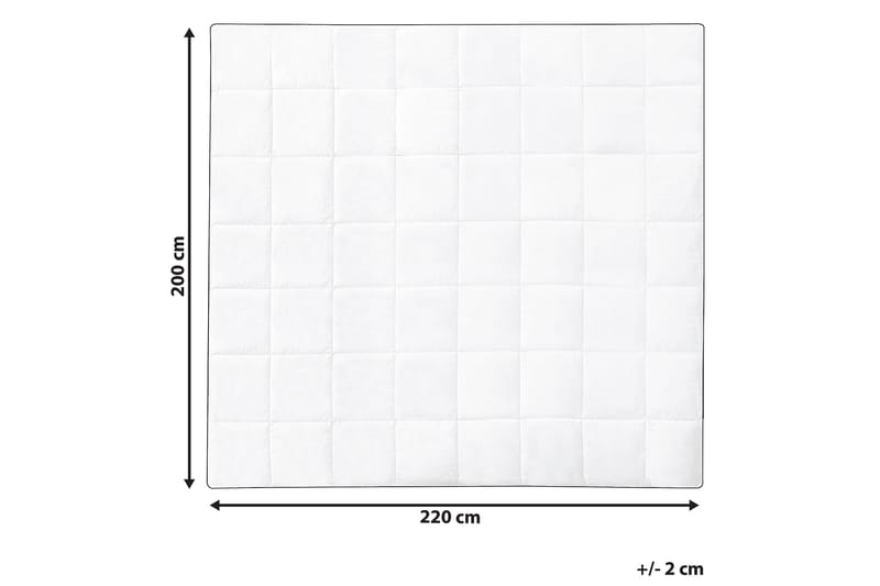 Täcke bomull 200 x 220 cm NUPTSE - Vit - Textil & mattor - Sängkläder