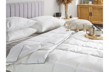 Täcke bomull 220 x 240 cm NUPTSE - Vit - Textil & mattor - Sängkläder