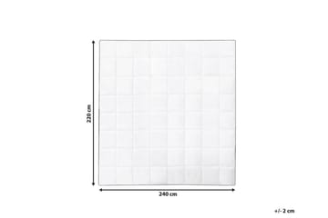 Täcke bomull 220 x 240 cm NUPTSE - Vit - Textil & mattor - Sängkläder