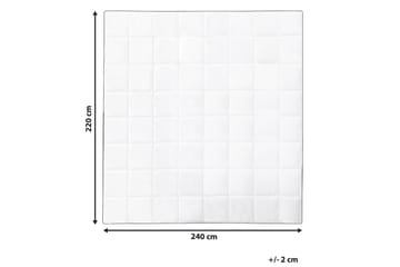 Täcke bomull 220 x 240 cm NUPTSE - Vit - Textil & mattor - Sängkläder