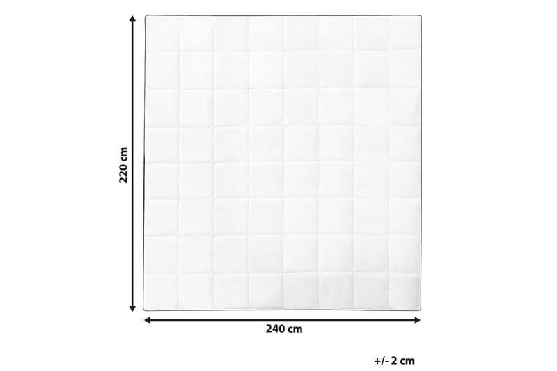 Täcke bomull 220 x 240 cm NUPTSE - Vit - Textil & mattor - Sängkläder