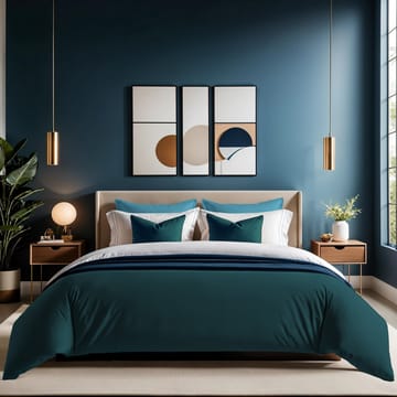 Veyloren Påslakan 240x220 cm - Petrolgrön - Textil & mattor - Sängkläder