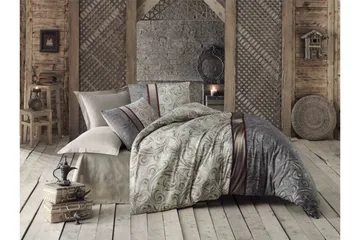 Victoria Bäddset Dubbelt 4-dels - Creme/Beige/Multi - Textil & mattor - Sängkläder