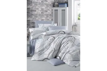 Victoria Bäddset Enkelt 3-dels Ranforce - Vit/Grå/Svart - Textil & mattor - Sängkläder - Bäddset & påslakanset