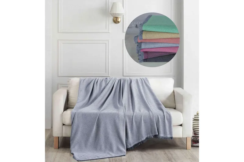 Sofföverdrag Athodna Grå - Grå - Textil & mattor - Filt & pläd