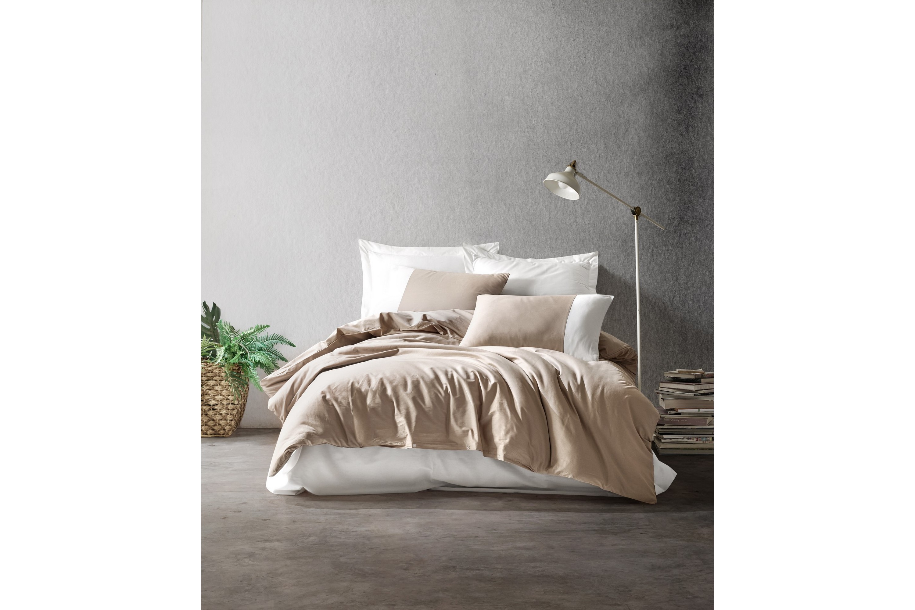 Bäddset Cotton Box Ranforce Beige