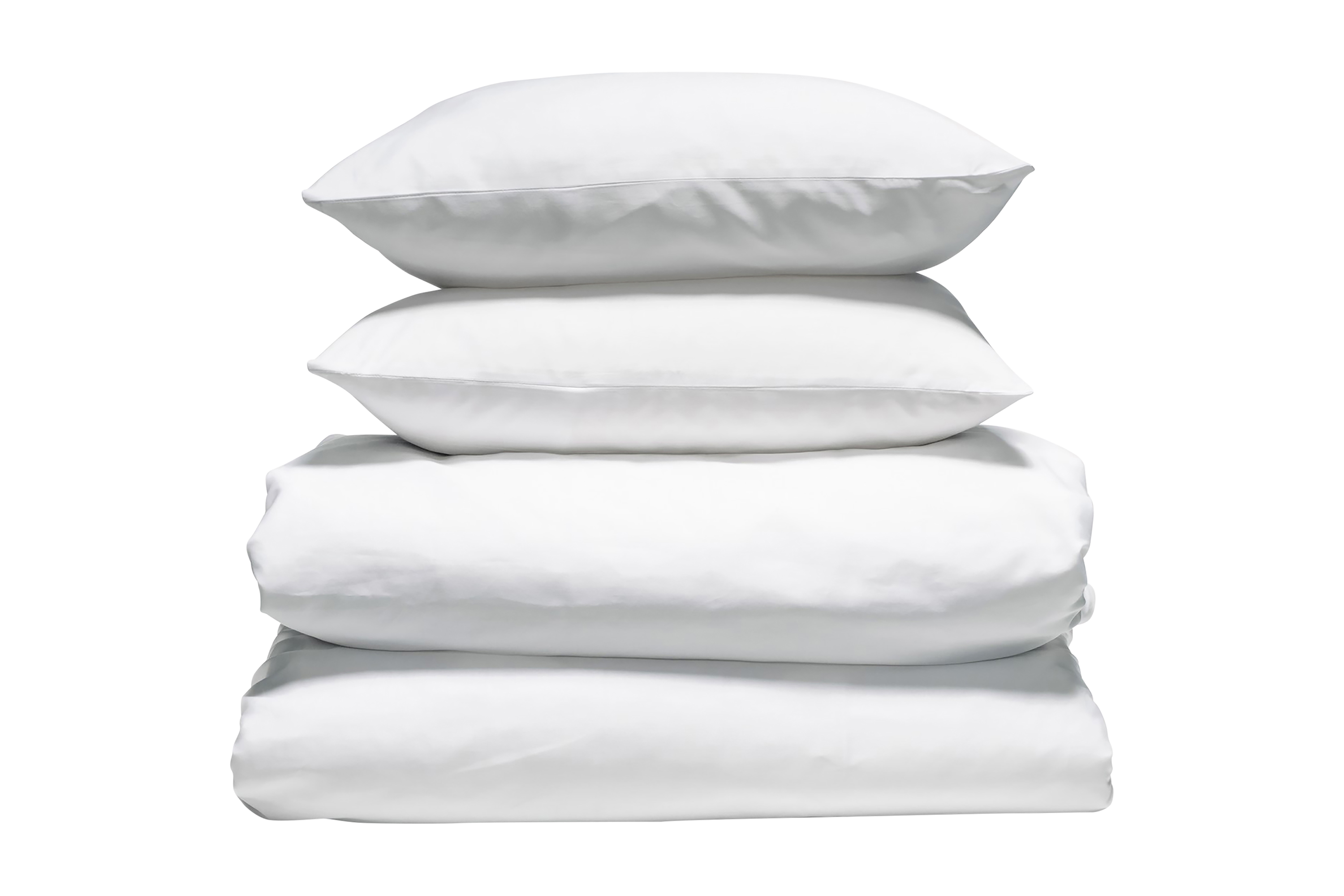 Bäddset Dubbelt Satiini 225x205 cm Vit
