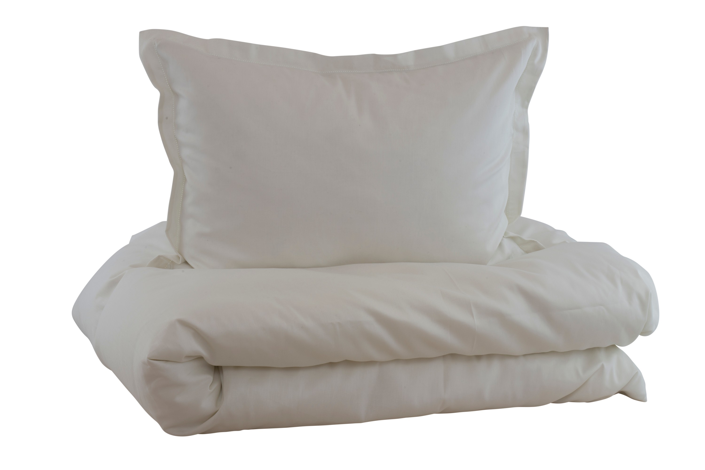 Bäddset Grand 220x230 cm Sand/Satin Vit