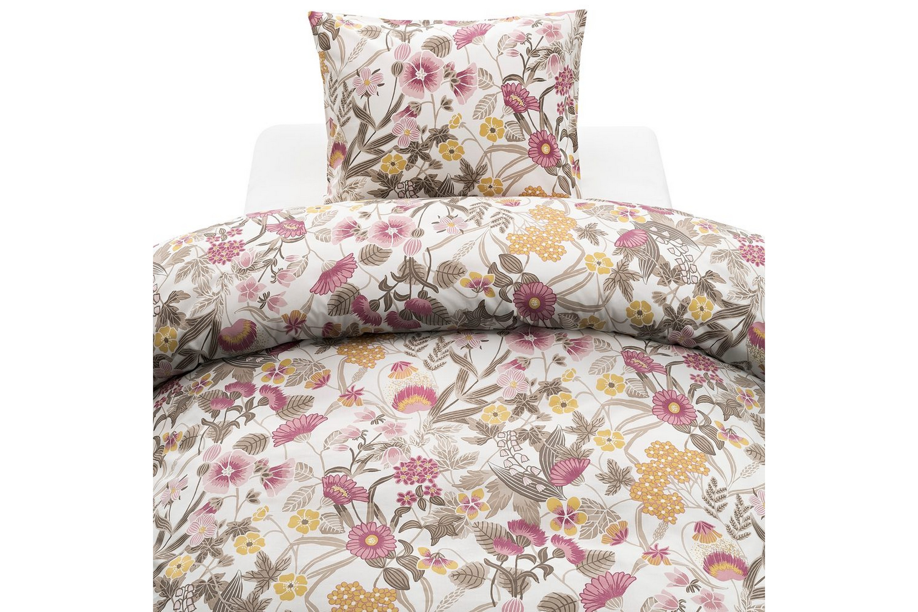 Påslakan 2-Dels Set Blombacken Rosa Rosa