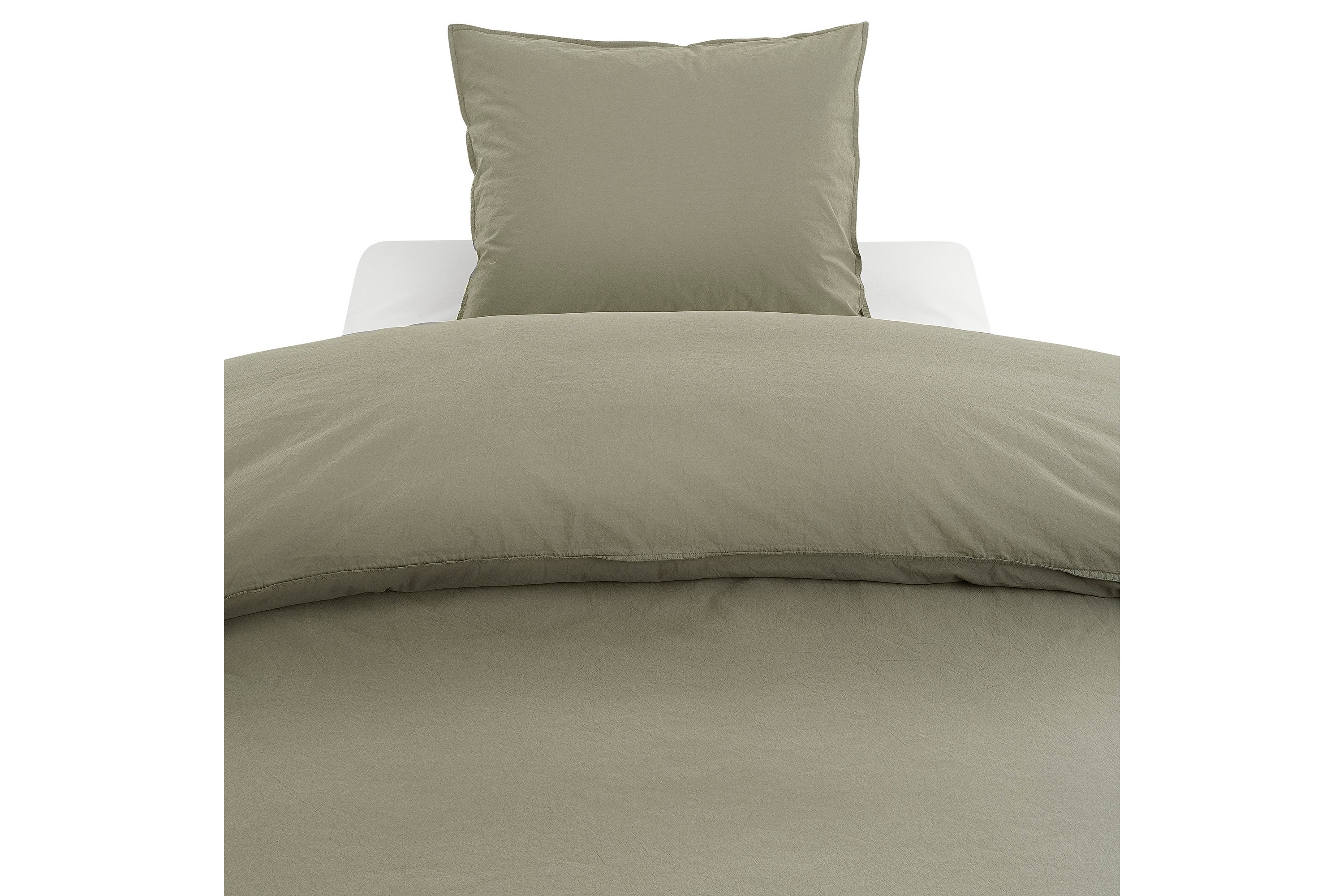 Bäddset Percale 3-Dels 210x220/50x60 cm Grön Borganäs