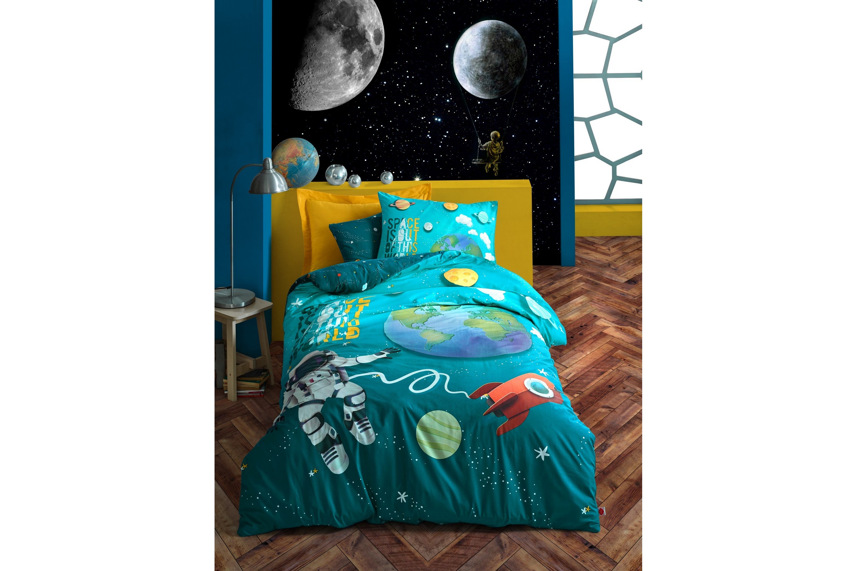 Enkelset Cotton Box Ranforce Turkos