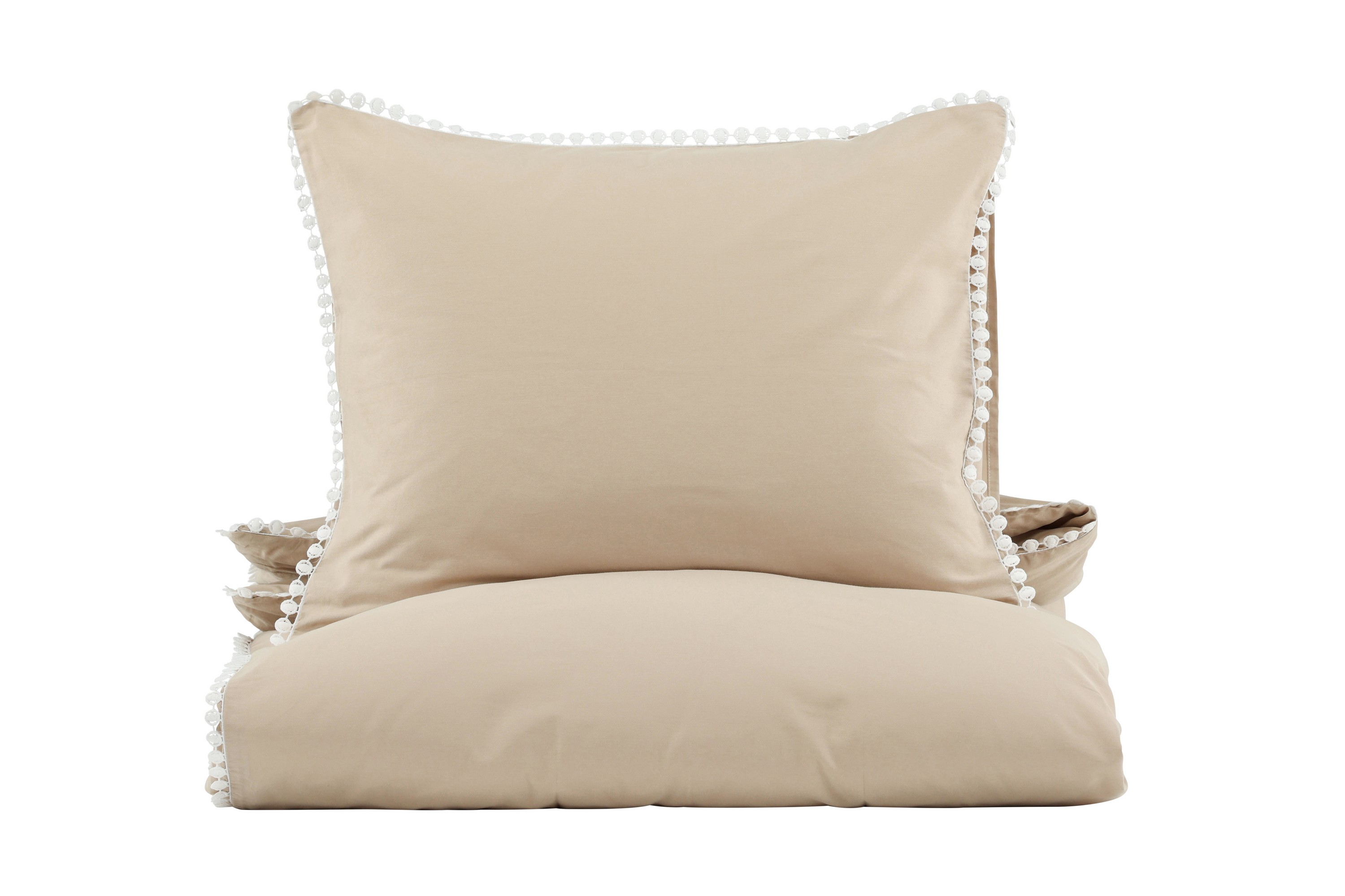 Livia Bäddset 2-Dels 150x200/50x60 cm Beige/Vit