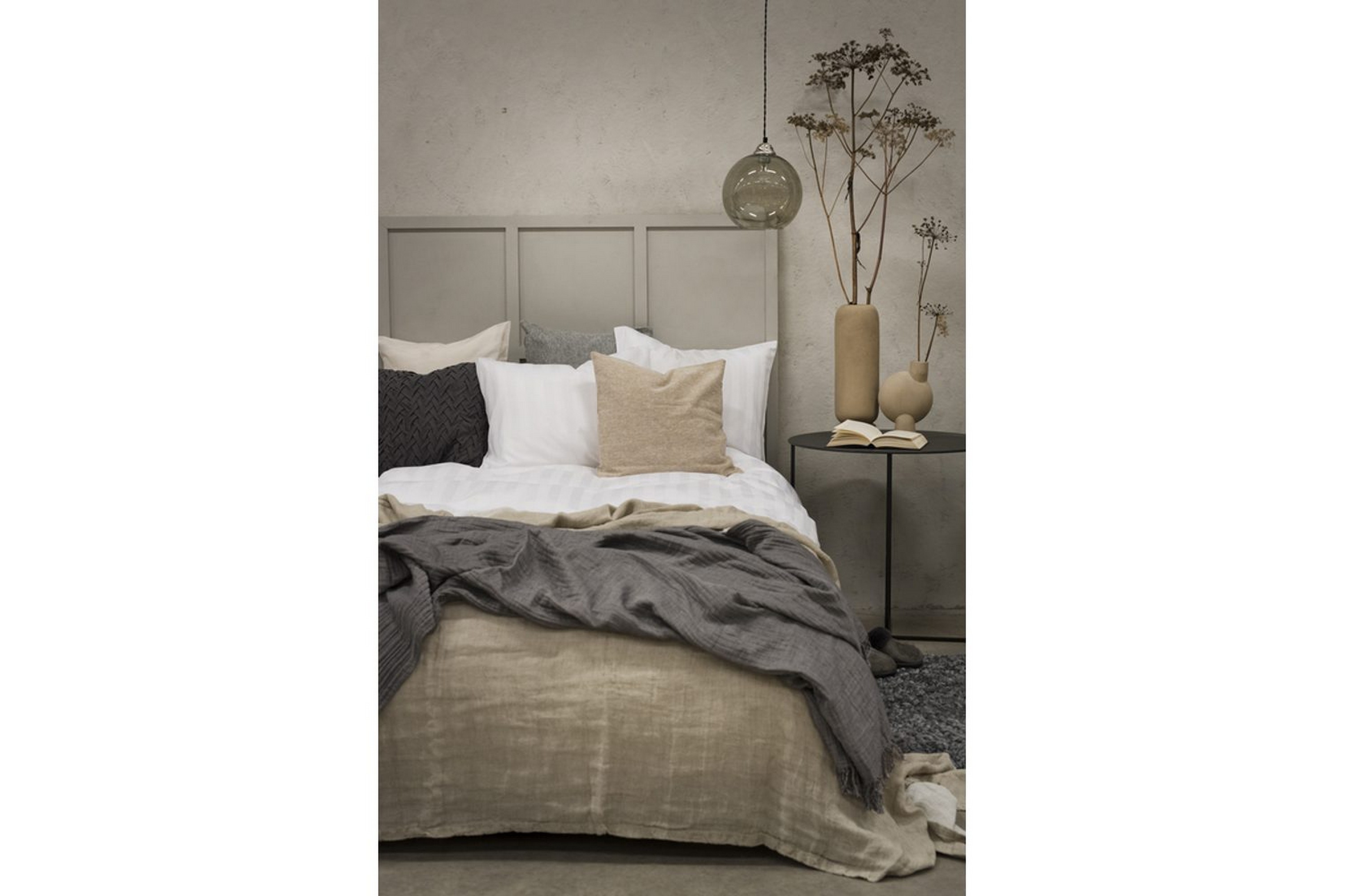 Alternativ bild 1 för Borganäs Påslakanset Satin, Vit