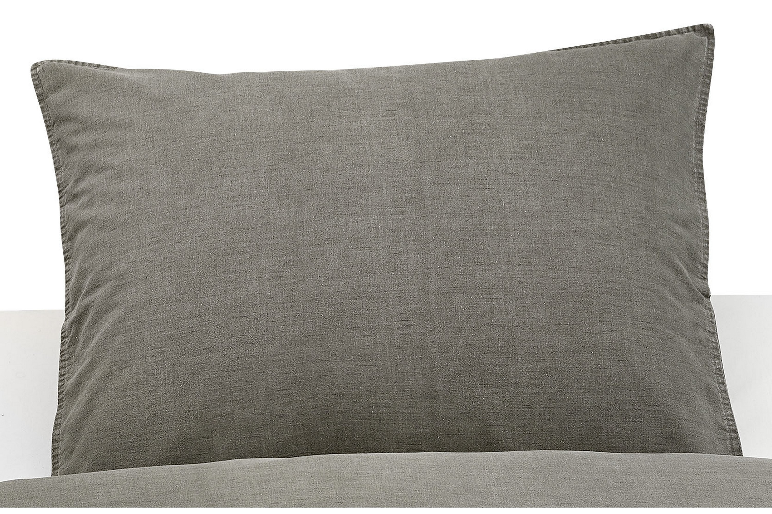 Örngott Washed Tvättad Linnelook Grå60x50 cm Borganäs