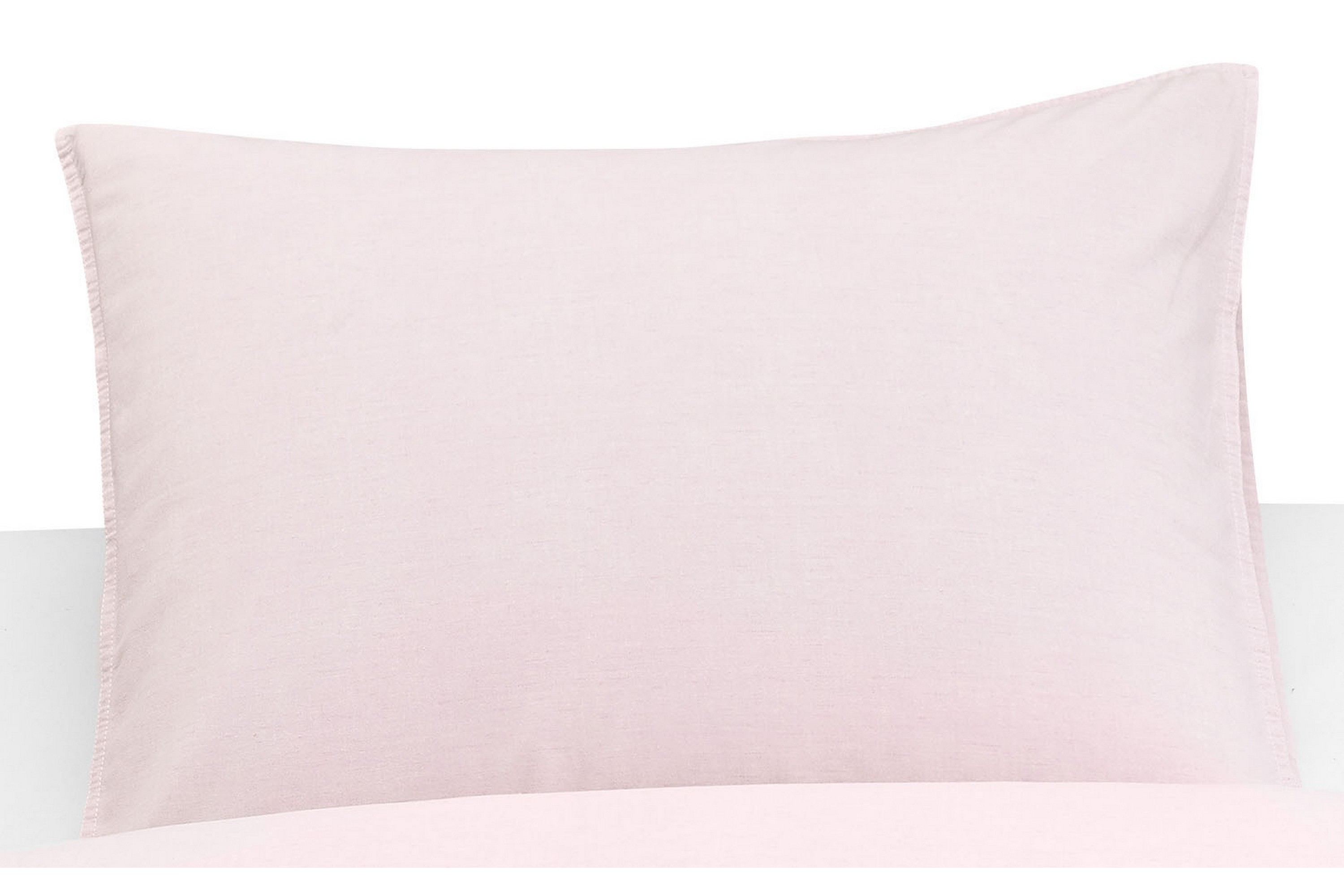Örngott Washed Tvättad Linnelook Rosa 50x60 cm Borganäs
