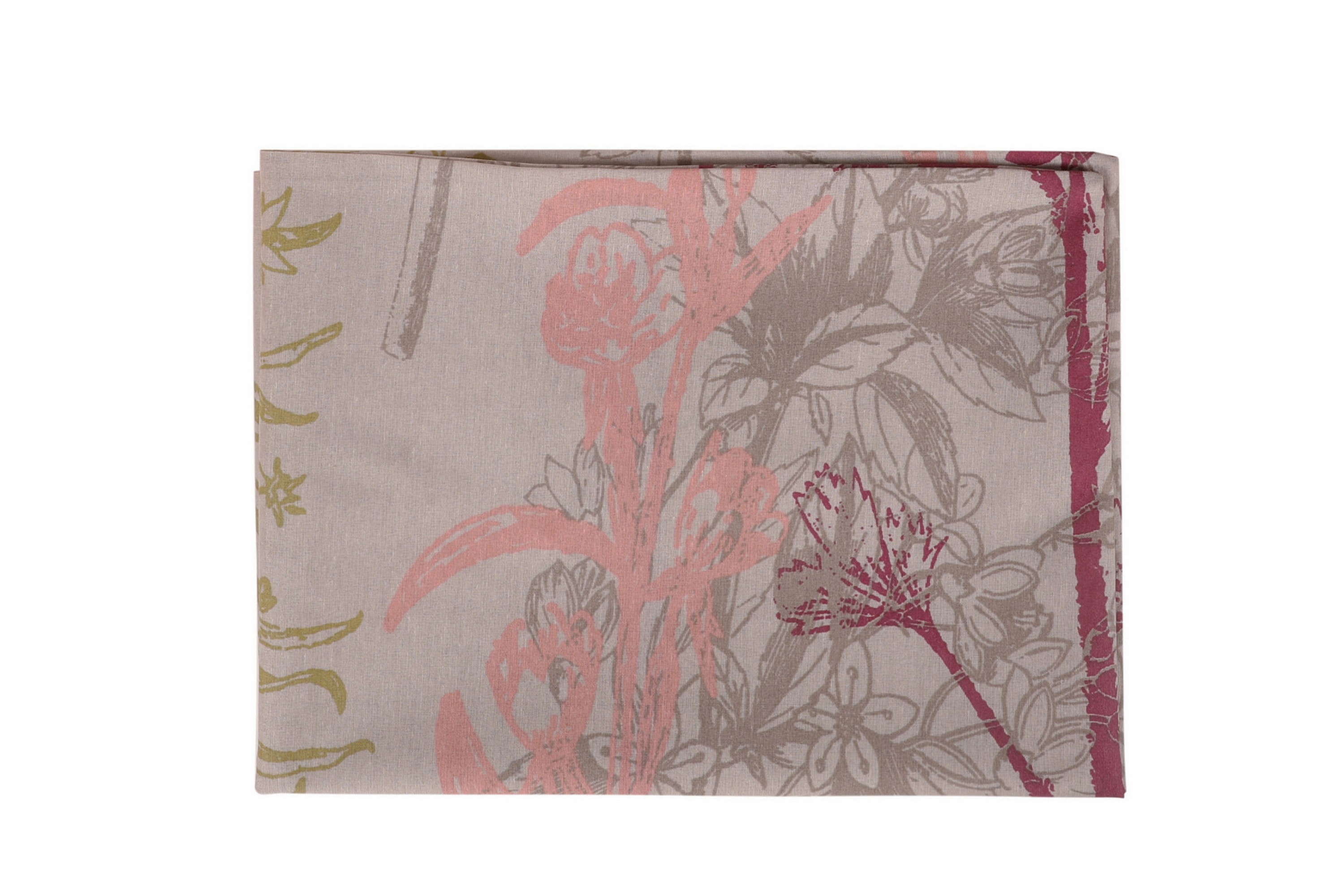 Överkast Eponj Home Dubbelt 200x235 cm BeigeRödRosaGrön