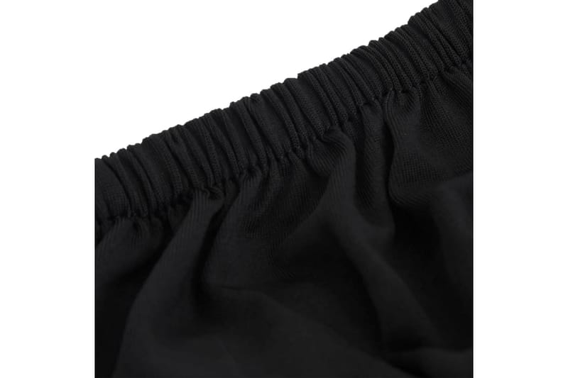 beBasic Sofföverdrag 2-sits med stretch svart polyesterjersey - Black - Sofföverdrag