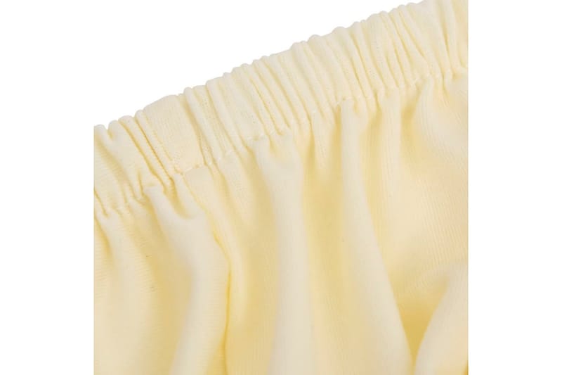 beBasic Sofföverdrag med stretch gräddvit polyesterjersey - Kräm - Sofföverdrag