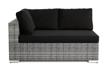 Bahamas Högermodul utomhus 140 cm i konstrotting - Grå - Utemöbler & utemiljö - Övrigt utemöbler - Moduler utesoffa