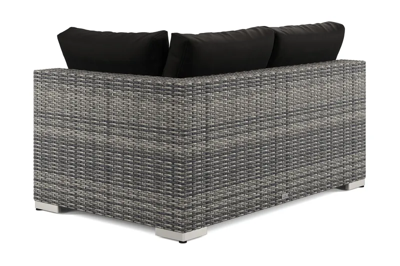 Bahamas Högermodul utomhus 140 cm i konstrotting - Grå - Utemöbler & utemiljö - Övrigt utemöbler - Moduler utesoffa