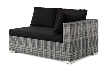 Bahamas Högermodul utomhus 140 cm i konstrotting - Grå - Utemöbler & utemiljö - Övrigt utemöbler - Moduler utesoffa