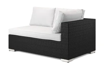 Bahamas Högermodul utomhus 140 cm i konstrotting - Svart - Utemöbler & utemiljö - Övrigt utemöbler - Moduler utesoffa