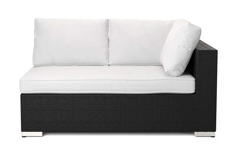 Bahamas Högermodul utomhus 140 cm i konstrotting - Svart - Utemöbler & utemiljö - Övrigt utemöbler - Moduler utesoffa